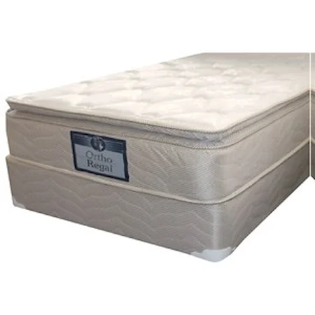 Full Plush Pillow Top Mattress and 9" Wood Foundation